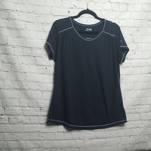 Columbia women's Black Scoop Neck tee shirt Size Xlarge